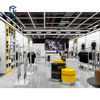 Support d'affichage en métal pour boutique, étagères pour vêtements avec étagère de rangement, porte-vêtements, étagère d'affichage pour vêtements à vendre