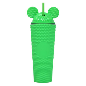 Logotipo personalizado 24oz <span class=keywords><strong>taza</strong></span> fría de plástico encantador <span class=keywords><strong>Mickey</strong></span> <span class=keywords><strong>Mouse</strong></span> oreja vaso tapa pajita lindos Vasos de cerámica agua potable para Bebidas frías - Product Image 4