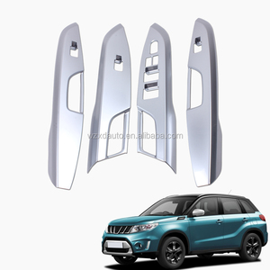 Couvre-interrupteur de lève-vitre électrique chromé ABS pour Vitara, 4 pièces, accessoires pour Vitara 2016 2017 - Product Image 1
