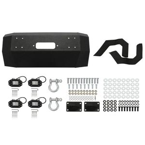 Per 2004-2008 <span class=keywords><strong>Ford</strong></span> F-150 3 <span class=keywords><strong>pezzi</strong></span> verniciato polvere paraurti anteriore in acciaio W/piastra verricello - Product Image 5