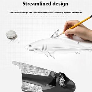 Автомобильная декоративная антенна, плавник акулы, ветроэнергетическая лампа, модификация, декоративные светильники без проводки, солнечные сигнальные огни - Product Image 6