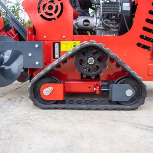 Htc-24 16kw Power Chain Trencher <b>Machine</b> <b>Walk</b>-behind Mini Tracked - Product Image 6