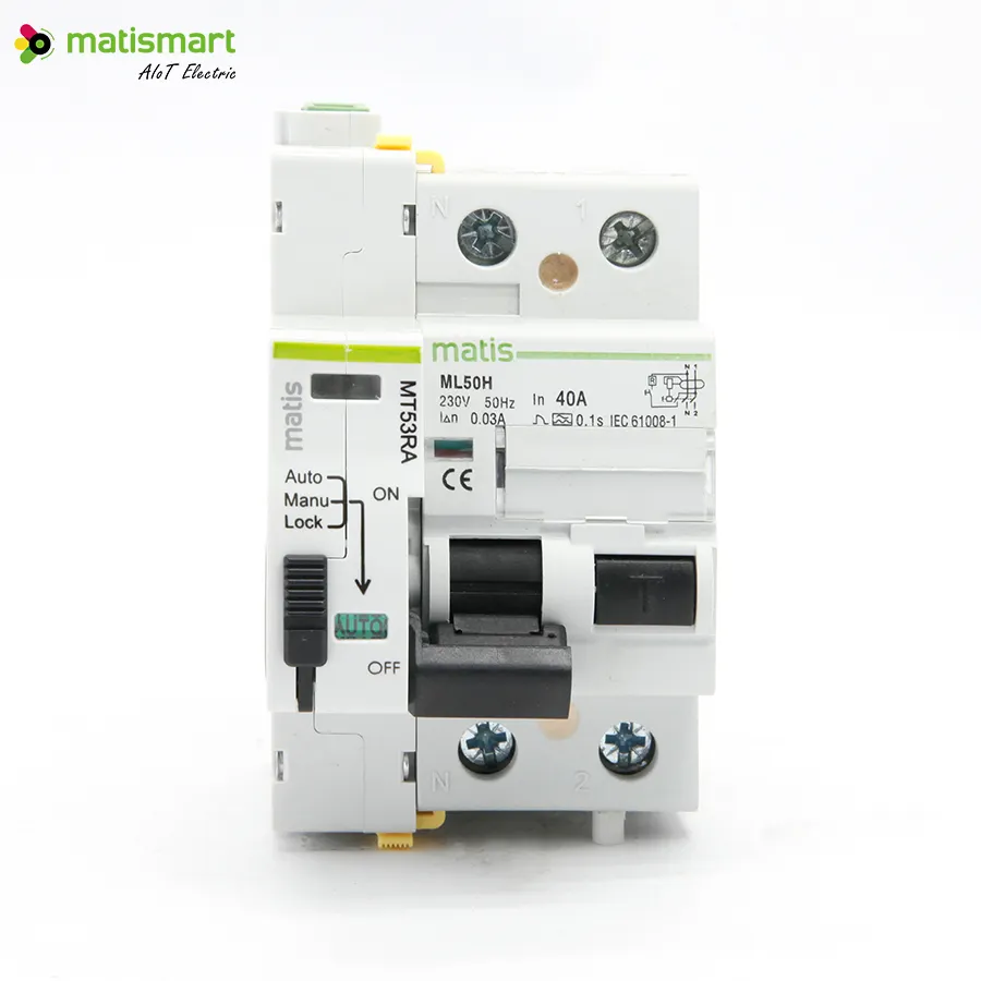 Автоматический выключатель переменного тока Matis MT53RA с 2P 10 мА rccb 230 В