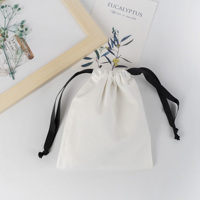 Sac à poussière en coton respirant et doux de luxe avec logo personnalisé pour sacs à main et sacs de créateurs