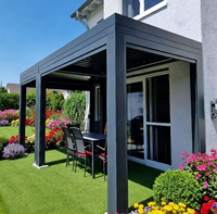 Pergola en aluminium haut de gamme personnalisable Sweet Home, montage simple, abri solaire extérieur pour villa résidentielle