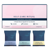 Coffrets Cadeaux de Noël Bio Personnalisés pour le Bain – 12 ou 36 Pastilles Effervescentes pour Douche, Aromathérapie aux Huiles Essentielles – Relaxantes