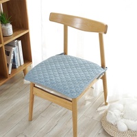 Coussin de chaise de bureau carré en coton teint fil par fil à carreaux, garnissage en fibre de polyester, vente en gros transfrontalière, stock disponible