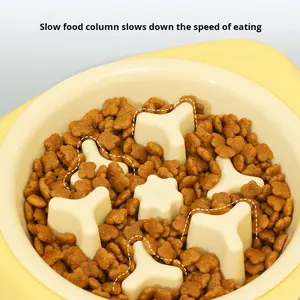 Tigela Dupla de Aço Inoxidável 2 em <span class=keywords><strong>1</strong></span> para Animais de Estimação, Anti-Asfixia, para Gatos e Cães, Suprimentos para Animais de Estimação - Product Image 3