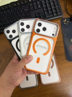 Coques de téléphone magnétiques en métal pour 17 Pro Max avec support caméra, design antichoc, couleurs personnalisables