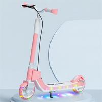Trottinette à pousser pour bébé, prix raisonnable, logo personnalisé, roues lumineuses, 2 roues, pliable, guidon réglable, en plastique