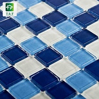 Prix d'usine, mosaïque en verre cristal de 4 mm pour piscine, salle de bain, cuisine et hôtel