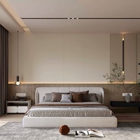 Ensembles de Chambres à Coucher Modernes en Bois Massif pour Hôtels Cinq Étoiles, Meubles de Luxe Haut de Gamme Personnalisables pour Appartements, Design Écologique et Durable
