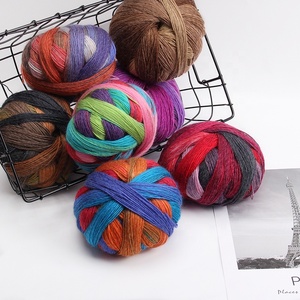 Fil à tricoter <span class=keywords><strong>Magic</strong></span> Ball, mélange de <span class=keywords><strong>laine</strong></span>/acrylique/viscose, pour tricot à la main, motif teint pour le tissage et le crochet - Product Image 6