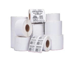 Alta calidad 500 etiquetas/rollo 60*80mm blanco en blanco autoadhesivo etiqueta térmica directa fabricantes ventas directas para promociones - Product Image 2
