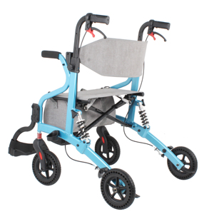 Lightweight Elderly Walking Aid Manual Folding Portable Assistance Four-Wheel Shopping Cart Armrest Can Be <strong>Rollator</strong> - Product Image 2