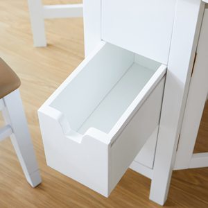 Tavolo da <span class=keywords><strong>Cucina</strong></span> Pieghevole Salvaspazio, Design Moderno Bianco per Piccoli Appartamenti e <span class=keywords><strong>Arredamento</strong></span> Compatto - Product Image 4