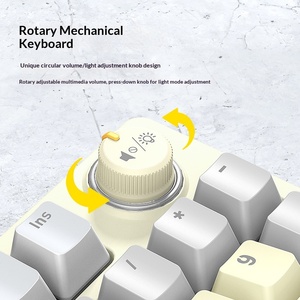 Clavier de jeu filaire <span class=keywords><strong>T50</strong></span>, éclairage RGB, interrupteurs bleus, bouton personnalisable, mécanique, remplaçable à chaud, pour ordinateur de bureau - Product Image 2