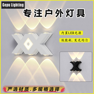 Lámpara de Pared LED Impermeable para Exteriores, Letra del Alfabeto, Aplique Triangular de Aluminio para Entrada, Balcón, Jardín - Product Image 3