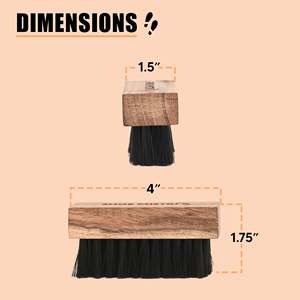 <b>Shoe</b> Mistri Hand Crafted Medium Nylon <b>Shoe</b> Cleaning Brush Premium Wooden Handle Durable Bristles for Sneakers Sports <b>Shoes</b> - Product Image 5