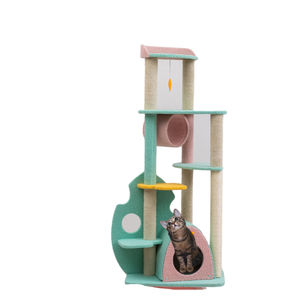 Cat tree cat tower tiragraffi per gatti di alta qualità casa da gioco in legno carina - Product Image 5