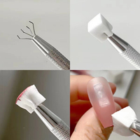 4 Griffes Saisissant Pat Pat Poudre Gel Stylo 1cm Mini Nail Art Tools Nail Gradient Shading Buffer Blocks Eponges pour Ombre