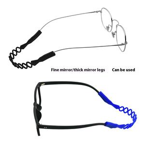 Регулируемый силиконовый весенний ремешок для очков эластичный спортивный ремешок с двойным отверстием для взрослых и детей части очков - Product Image 3