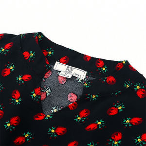 Venta al por mayor personalizable de las mujeres 2026 pre-<span class=keywords><strong>orden</strong></span> Maxi vestido con cintura alta estampado floral vestido de vacaciones de verano - Product Image 6