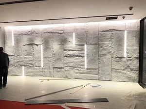 Lớn PU Đá Nhân Tạo Veneer tường bảng điều khiển thiết kế hiện đại Polyurethane <span class=keywords><strong>Rock</strong></span> Faux cho trong nhà và ngoài trời cho khách sạn - Product Image 5