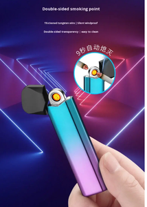 Electric Lighter Cigarette Ashtray Anti Fly-ash Cigarrillos Lighter Original <strong>Puffas</strong> 10k Stock Factory Wholesale Delivery to Door - Product Image 4