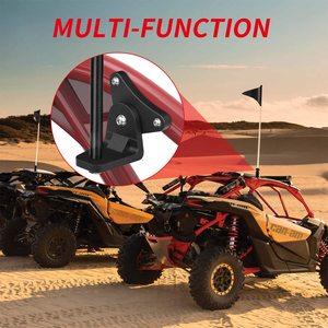 X3 Whip Flag Mount 2-Pack, supports de montage UTV réglables à 360 ° pour drapeau, laisser la lumière, antenne <span class=keywords><strong>Go</strong></span> <span class=keywords><strong>Pro</strong></span> - Product Image 3