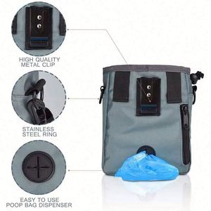 Portable Fabric Dog Treat Bag Outdoor Pouch Training Feeding Large Capacity Pet <b>Trainer</b> Waist Bag Snacks Usa Mairun823 Model - Product Image 4
