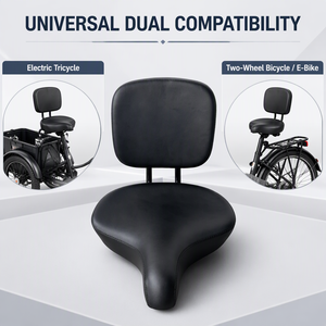<span class=keywords><strong>Selle</strong></span> <span class=keywords><strong>de</strong></span> vélo électrique, siège <span class=keywords><strong>de</strong></span> vélo <span class=keywords><strong>de</strong></span> route, imperméable, en éponge PU, coussin large, confortable et sûr, <span class=keywords><strong>avec</strong></span> dossier - Product Image 3