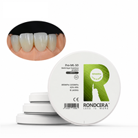 Bloc de zircone dentaire premium Rondcera Pro-ML 5D pré-coloré, directement de l'usine, compatible Sirona Cerec, ISO 13485
