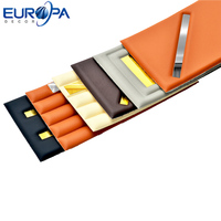 Panneau mural 3D en mousse PVC imperméable et ignifuge, série cuir flanelle décorative moderne, à coller soi-même