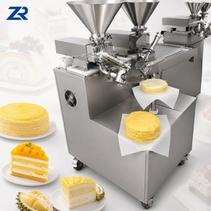 Máquina doble cabezal para untar crema, repostería, crepes, pasteles, untador <span class=keywords><strong>de</strong></span> crema <span class=keywords><strong>de</strong></span> mantequilla, salsa <span class=keywords><strong>de</strong></span> durian, salsa <span class=keywords><strong>de</strong></span> chocolate, maquinaria alimentaria - Product Image 1
