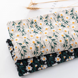 Ivoire brodé petite marguerite <span class=keywords><strong>lin</strong></span> Ramie <span class=keywords><strong>suisse</strong></span> coton voile dentelle plante fraîche coloré broderie <span class=keywords><strong>lin</strong></span> <span class=keywords><strong>tissu</strong></span> maison robe <span class=keywords><strong>tissu</strong></span> - Product Image 4