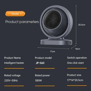 Nouveau Souffleur d'air chaud électrique, Chauffage domestique, Mini ventilateur d'air chaud PTC pour salle de bain, Machine portable intelligente, Ventilateur de bureau pour l'hiver - Product Image 6