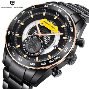 Высший сорт часы кварцевые роскошные наручные часы для мужчин из нержавеющей стали, мужские часы