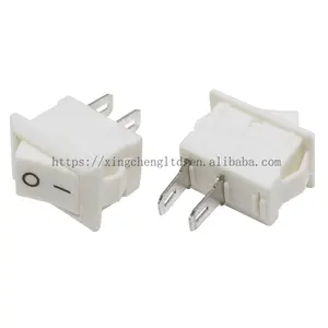 Mini Rocker Switch 10x15mm SPST 2Pin 3A 250V 6A 125VAC KCD11 ON-OFF Boat Switch 10MM*15MM White