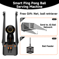 Máquina Profesional de Lanzamiento de Pelotas de Tenis de Mesa con Red de Reciclaje Automático, Entrenamiento por APP y Control de Efecto