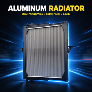 Radiador de Aluminio de Alta Resistencia 63783 Compatible con Motor de Camión <span class=keywords><strong>Renault</strong></span> Midlum OEM 5001873317 7420809769 Repuesto - Product Image 2