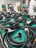 Câble de charge pour véhicule électrique Tesla Sixpence AC, niveau 2 NACS, 16,4 pieds (5 m), câble d'extension Tesla EV, prise et câble 48A pour chargeur de véhicule électrique