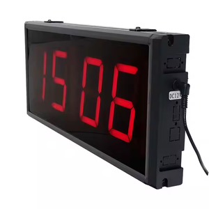 ZX Editable 4 Inch 4 Digit LED Electronic Stopwatch Timing Clock Modern 12/24 Hour Format Digital <strong>Countdown</strong> <strong>Timer</strong> for Home Wall - Product Image 3