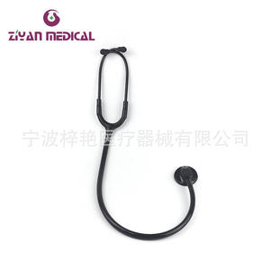 Stéthoscope à tête unique en aluminium tout noir ZY-4003A pour la mesure de la pression artérielle et l'écoute du rythme cardiaque fœtal pour un usage domestique - Product Image 3