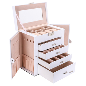 Jewelry Organizer Jewellery Box Jewellery Box Youbei Jewelry Organizer Jewellery Case With 5 Compartments And Side Flaps Box
