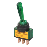 Interrupteur à bascule en laiton 20A SPST ON-OFF IP67 étanche 3P 12V avec longue poignée en bakélite