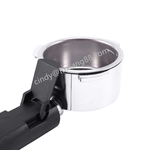 Tendance 2025 vente en gros <span class=keywords><strong>pas</strong></span> <span class=keywords><strong>cher</strong></span> 51mm poignée en plastique porte-filtre à café sans fond pour Machine à café professionnelle HOmix / Donlim - Product Image 3