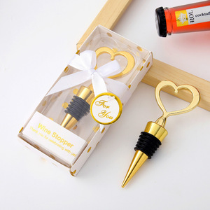 Heart Shaped <b>Wine</b> <b>Stopper</b> Silver Zinc Alloy Wedding Gift Boxed Party Favor - Product Image 4