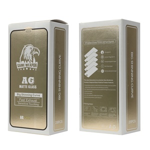 AG 0.4mm trung bình nhôm 150C lớn ARC Tempered Glass bảo vệ màn hình Matte cho Iphone XS Max x 13 14 16 điện thoại di động - Product Image 2