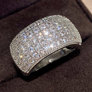 Anello F1762 in Oro Bianco con Diamante Taglio Brillante Rotondo Colore G Naturale Gioiello di Lusso da Donna per Matrimonio - Product Image 4